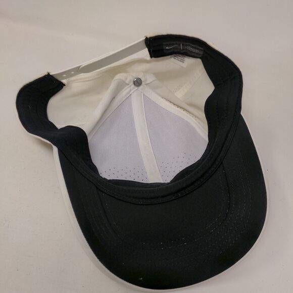 Nike Snapback Hat White OSFM Adjustable Breathable Legacy91 Dri-Fit 6 Panel - Picture 6 of 8